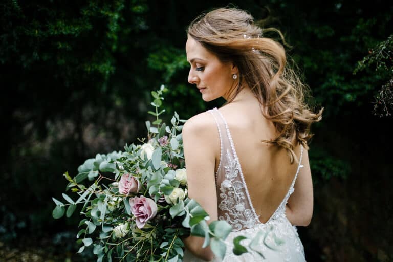 Intimate small wedding with a vault ceremony