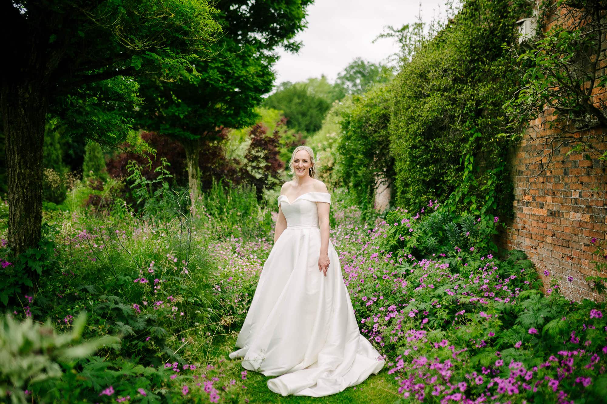 The bride at this wedding wasn't afraid to explore the location