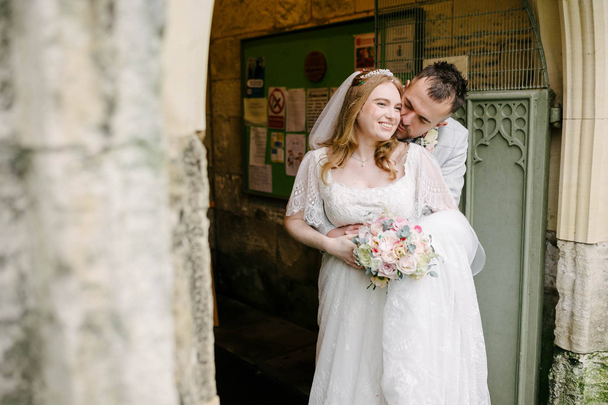 Being a wedding photographer, working with a vicar for his wedding was nerve wracking