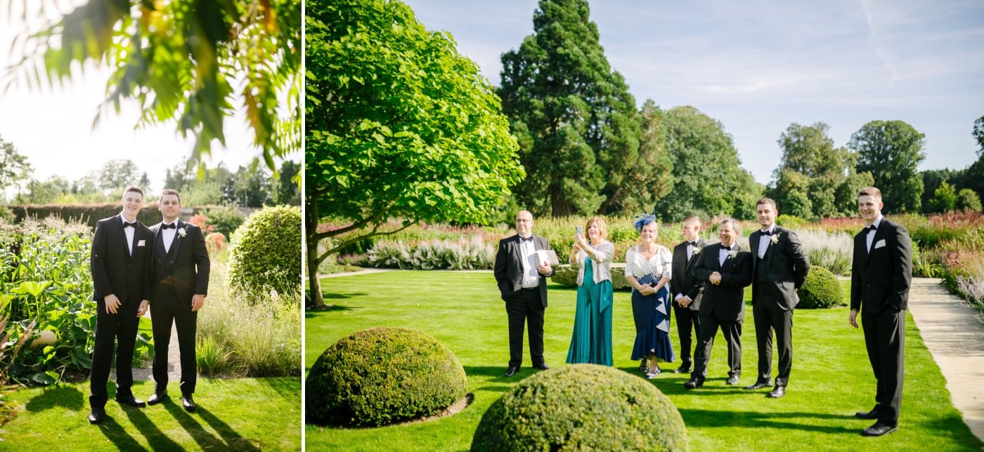 Fig house middleton lodge with the couple in the photo with james during the reception