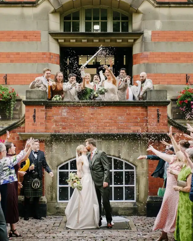 Rose & Alex at The Pumping House — first time shooting there for me, and the place is enormous. Proper wow.

These two live for Dungeons & Dragons, and their wedding wore it proudly: origami dragons tucked through the day, and Alex with a sword like something straight out of one of their campaigns. Completely them. Completely brilliant.

Photography : @adenphoto
Venue : @thepumpinghouse
Makeup : @glambridal
Hair : @glambridal
Dress : @alexandraannebridal
Flowers : @swallowsanddamsons
Suits : @slatermenswear